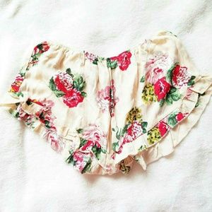 Rare Brandy Melville floral rose Vodi shorts